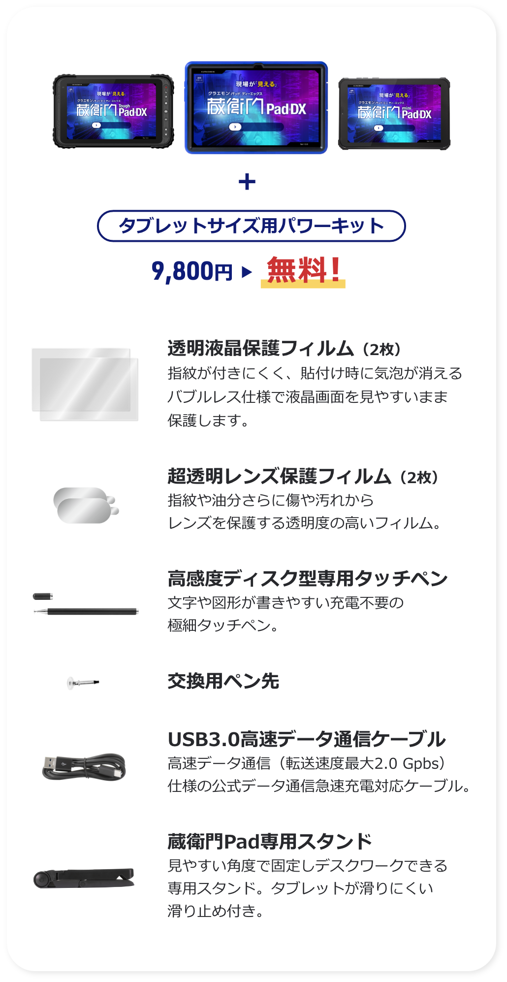 使い勝手や操作性を向上させる純正アクセサリ一を集めた「パワーキット」をもれなくプレゼント