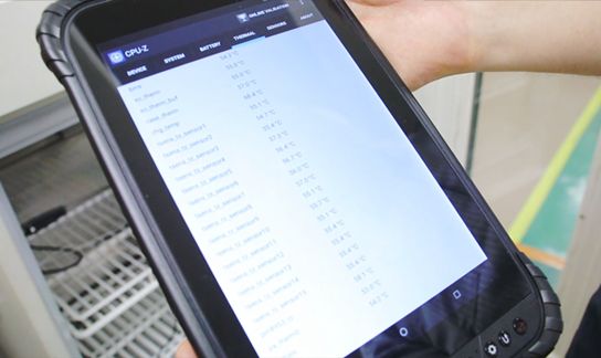 端末内部は85度での動作を確認