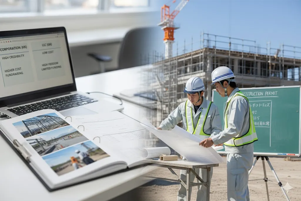 建設業で株式会社と合同会社の違いとは?