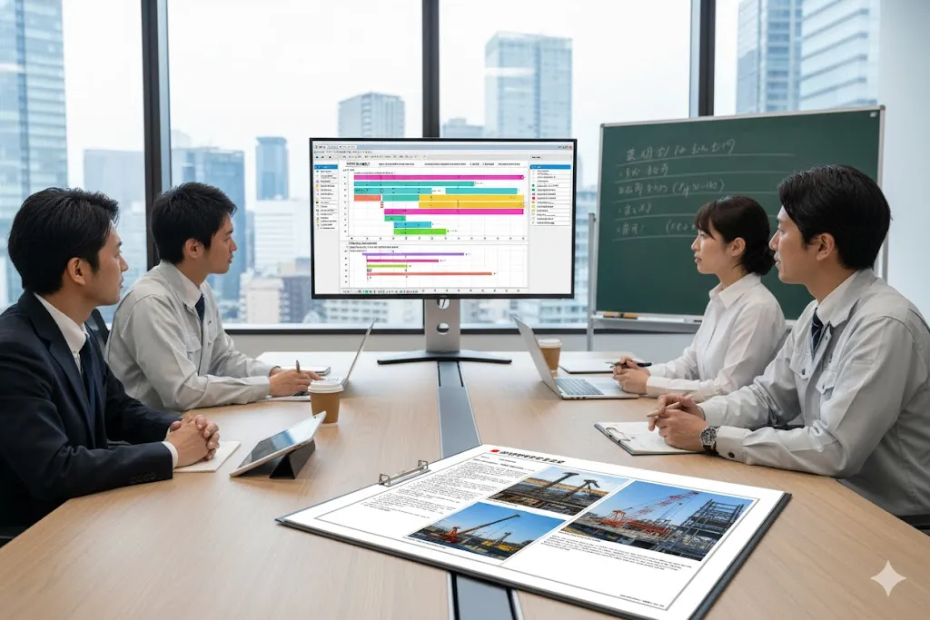 工程会議の資料を効率化するには？作成テンプレと準備法を紹介