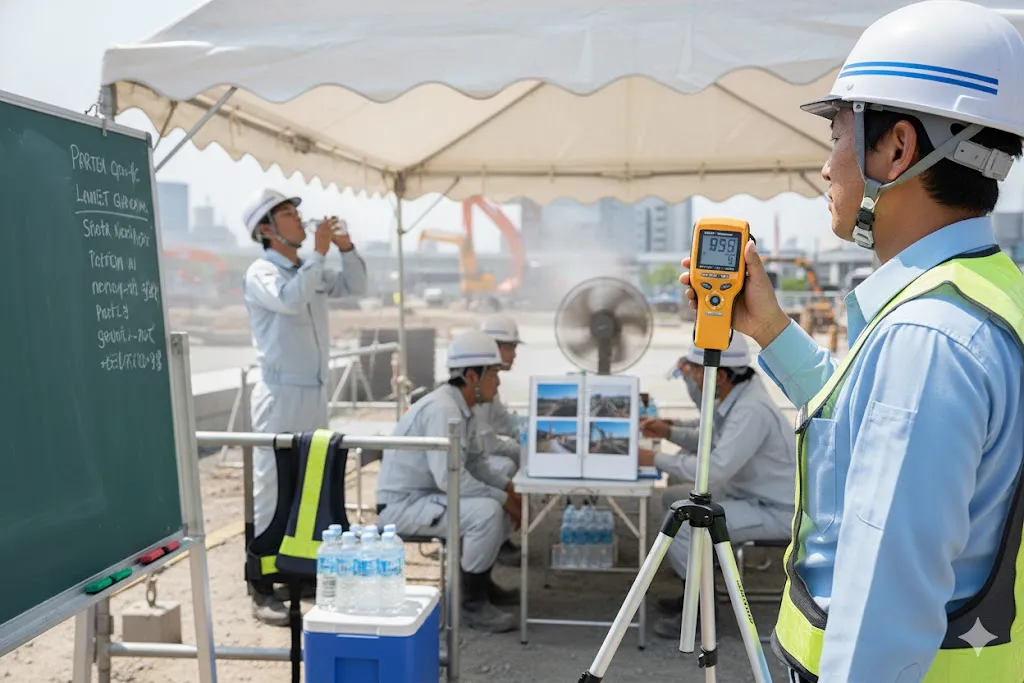 建設現場の熱中症対策とは?リスクと安全管理の工夫を紹介