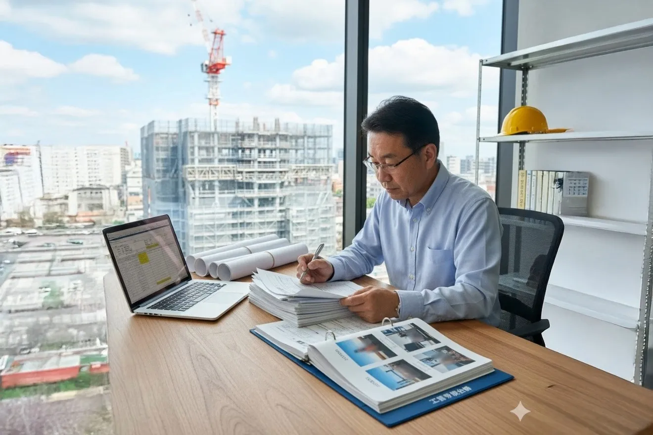 建設業許可の取得要件を確認し、申請準備を進める事業主