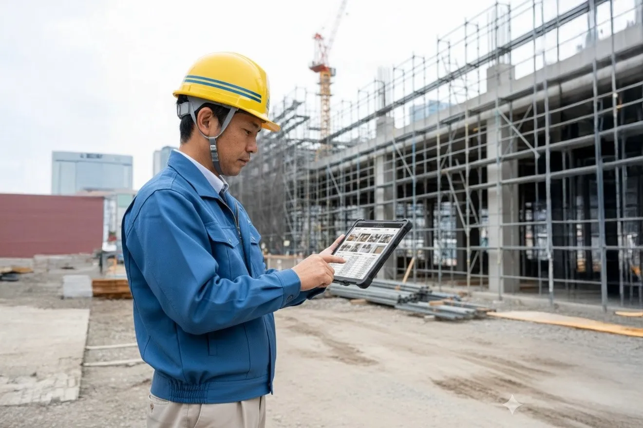 建設現場におけるデジタル労務管理のイメージ