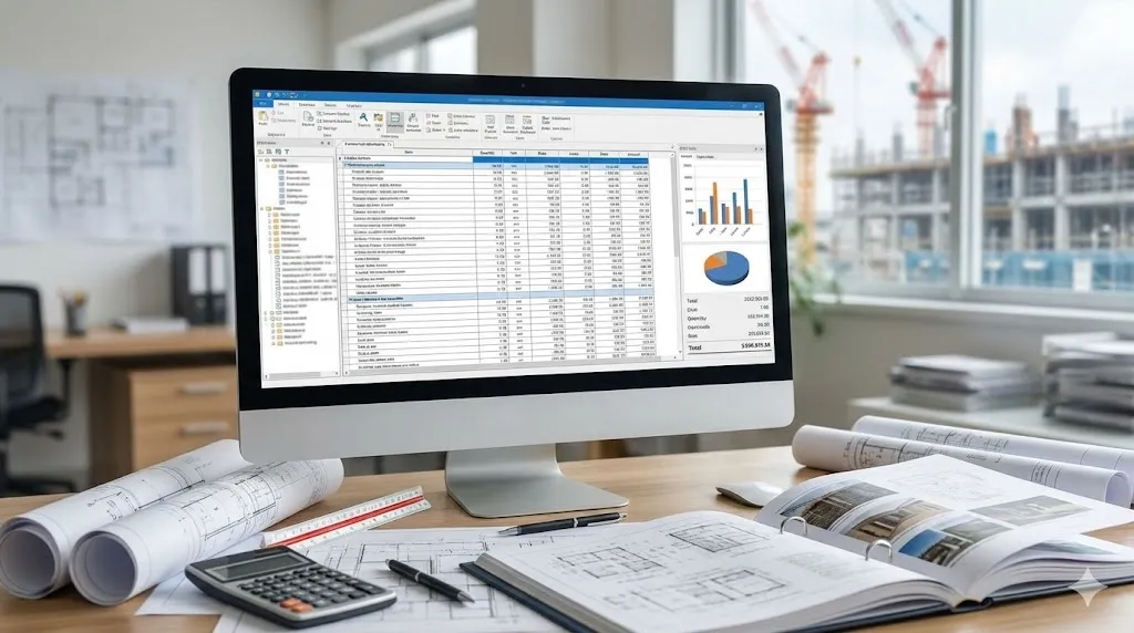 建設積算ソフトの画面イメージ