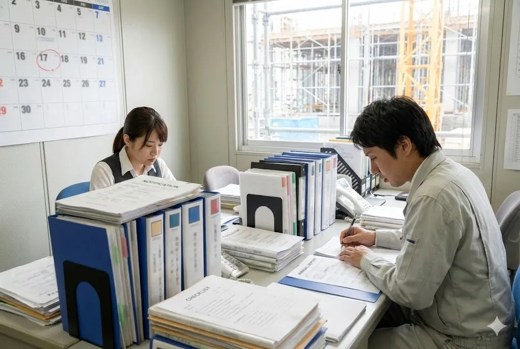 建設業届出に必要な書類とは？チェックリスト付きで紹介