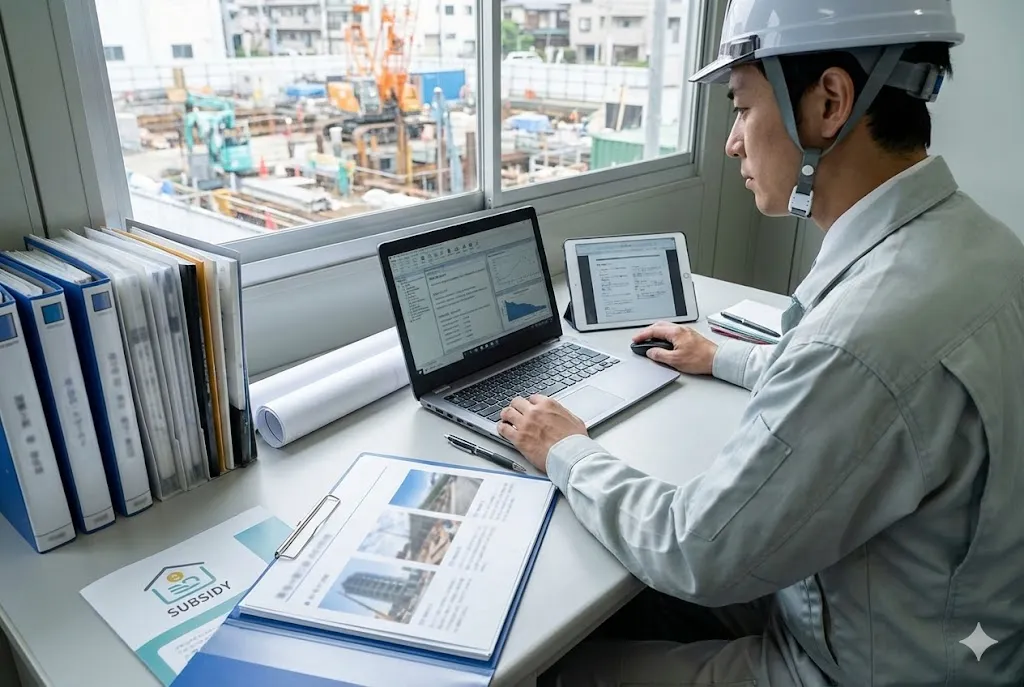 チームメンバーが協力して業務プロセスの可視化と標準化について議論している会議の様子