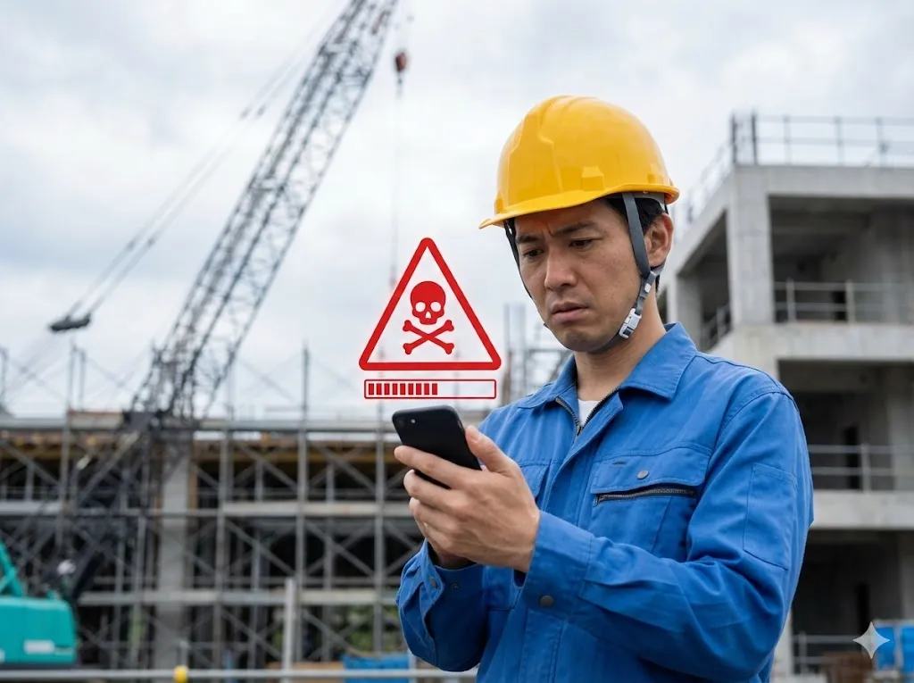 建設業を狙うランサムウェアの脅威｜私物スマホ利用のリスクと現場専用端末が必要な理由