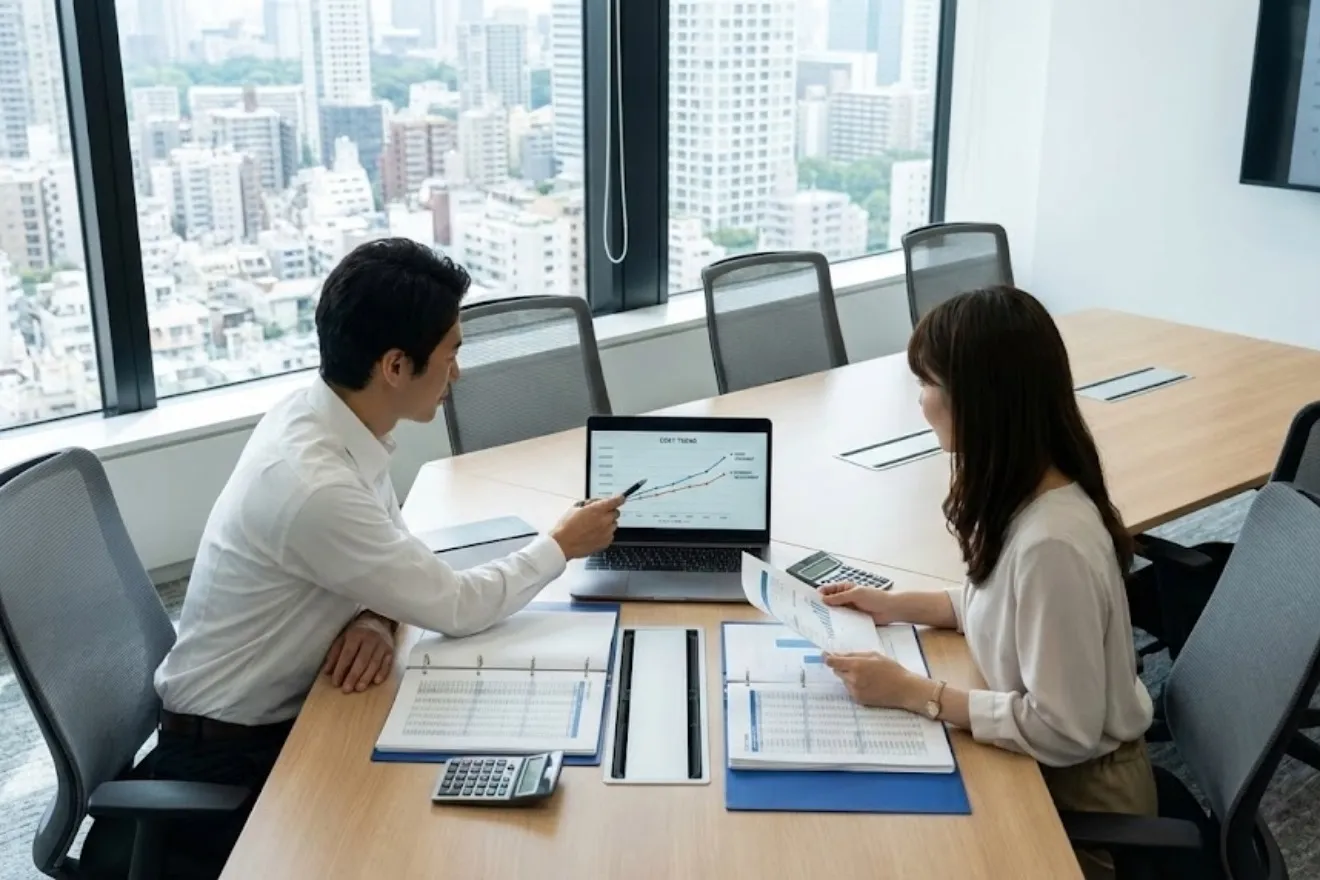 クラウド型管理システムを活用して見積データの推移や変更履歴を分析する実務担当者