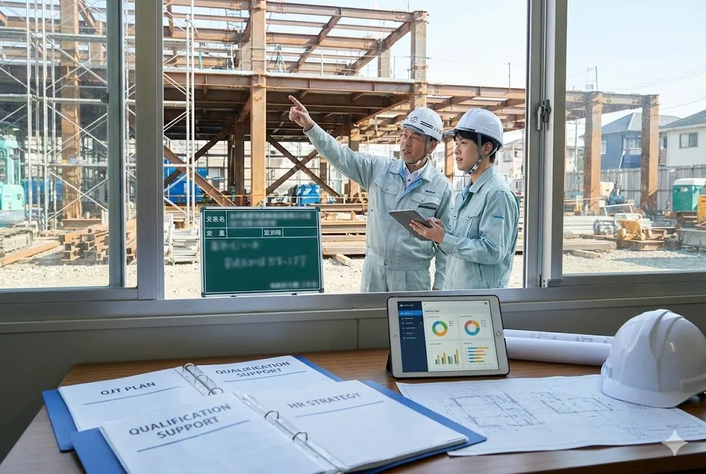 OJTと資格取得支援とは?建設業の人材戦略を考える