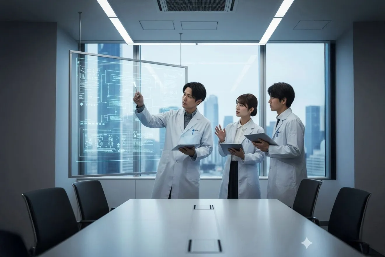 製品の企画設計段階で品質について議論するエンジニアたち